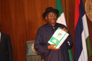 Photos And Full Text Of President Goodluck Ebele Jonathan's Remarks At The Presentation Of Handing-Over Notes To President-Elect Muhammadu Buhari