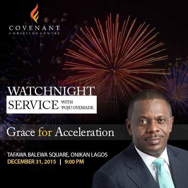 Join Pastor Poju Oyemade for our Cross Over Service