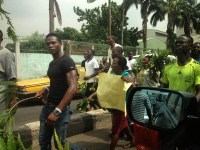 Protest Going On In Lagos Over Fuel Scarcity 