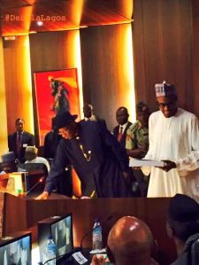 Photos And Full Text Of President Goodluck Ebele Jonathan's Remarks At The Presentation Of Handing-Over Notes To President-Elect Muhammadu Buhari