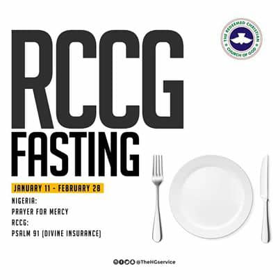 RCCG 2019 Fasting And Prayers.