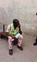 INEC official reportedly caught with the thumb-printed ballot papers today 