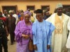 Nasir El-Rufai and his beautiful wife, Hadiza pictured arriving a polling booth in Kaduna State this morning
