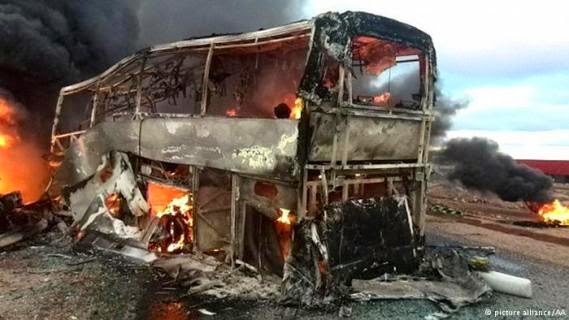 Young Moroccan Burnt To Death In Bus Crash