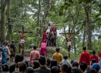 In the Philippines, people are allowing themselves to be nailed to the cross for Good Friday rituals