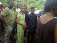 Nigeria Vice President elect, Professor Yemi Osinbajo and his wife getting accredited 