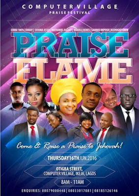 Computer Village Debuts Praise Flame Event With Nathaniel Bassey, Chioma Jesus, Enkay, Sammie Okposo And Others.