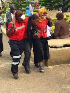 Heart Breaking Pictures Of Family Members Of Kenyan’s Al-Shabaab Militants Massacred Victims, As They Identify The Bodies Of Their Loved Ones