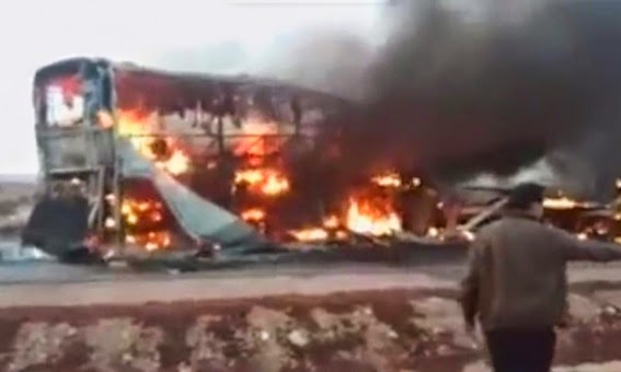 Young Moroccan Burnt To Death In Bus Crash