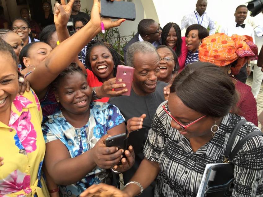 Prof Osinbajo Rejoicing As APC Wins Big