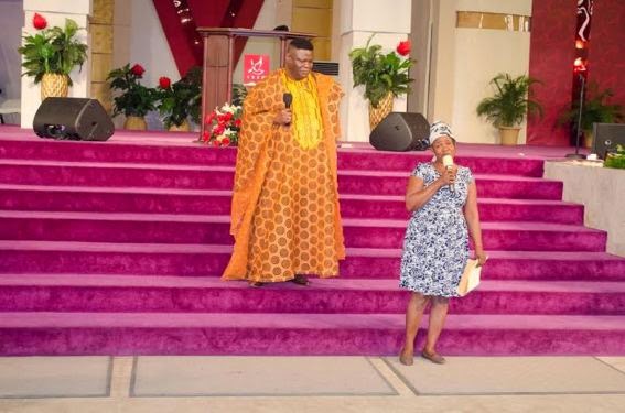 Bishop Mike Okonkwo Of TREM Rewards The Airport Cleaner At TREM Church Service Today