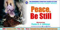 RCCG Prayer points from February 2015 Holy Ghost Service, Peace Be Still by Pastor E A Adeboye