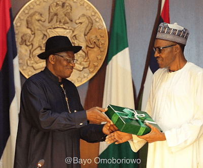 Photos And Full Text Of President Goodluck Ebele Jonathan's Remarks At The Presentation Of Handing-Over Notes To President-Elect Muhammadu Buhari