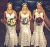 Photos: Diovane Moraes/Everton Rose Associates. Identical Triplets Sisters Marry on the Same Day, in the Same Ceremony, in the Same Dress