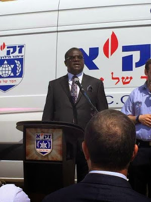 Pastor E A Adeboye Donates An Ambulance To Zaka, Israel’s Disaster Recovery Organization
