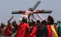 In the Philippines, people are allowing themselves to be nailed to the cross for Good Friday rituals