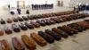 Coffins of hundreds of African refugees who drowned off European Union coasts