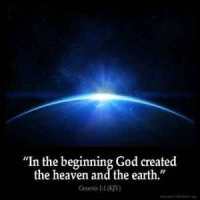 Genesis_1-1: In the beginning God created the heaven and the earth
