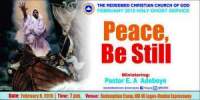 RCCG Prayer points from February 2015 Holy Ghost Service, Peace Be Still by Pastor E A Adeboye