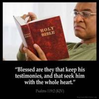 Psalms_119-2: Blessed are they that keep his testimonies, and that seek him with the whole heart