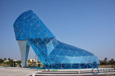 Photos Of Glass High-Heel Shoe Church Built In Taiwan