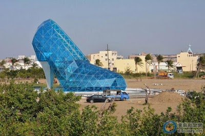 Photos Of Glass High-Heel Shoe Church Built In Taiwan