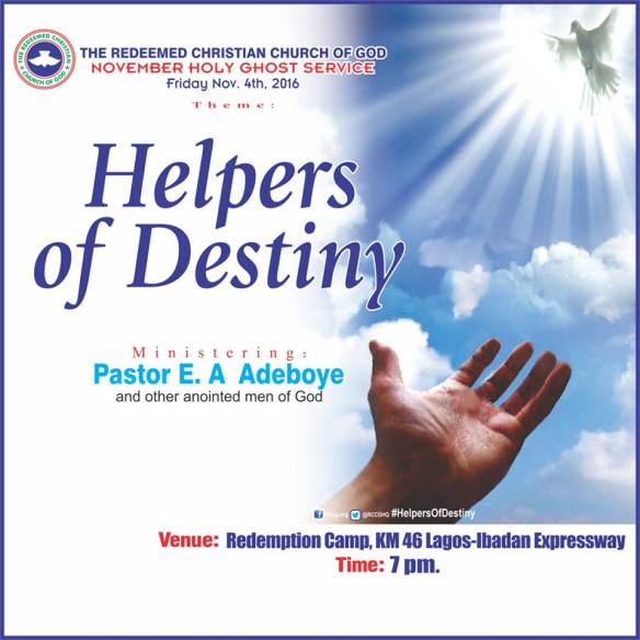 RCCG November 2016 Holy Ghost Service.
