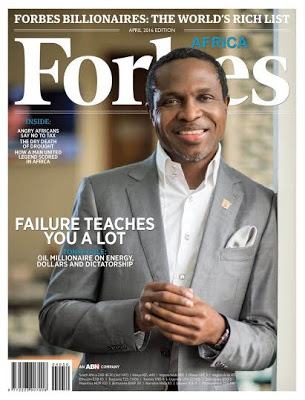 Tonye Cole On the cover of Forbes Africa the April Edition.