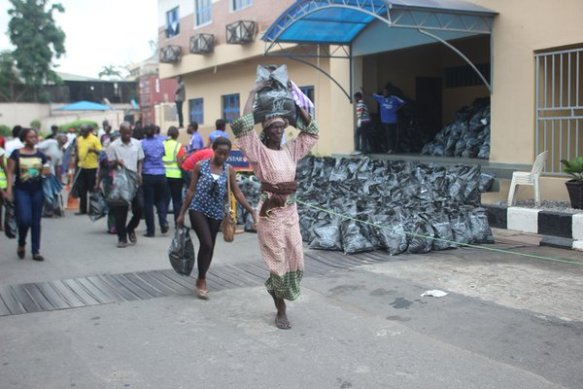 Day Star Love At Easter. Pastor Sam Adeyemi. The Daystar Christian Centre Feeds Needy, Widows, Orphans And Families At Easter Programme.