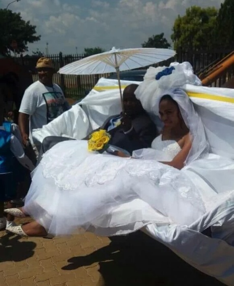 How Cute. Happy Married Life. Photos. They Came Into Their Wedding Reception In A Tractor.
