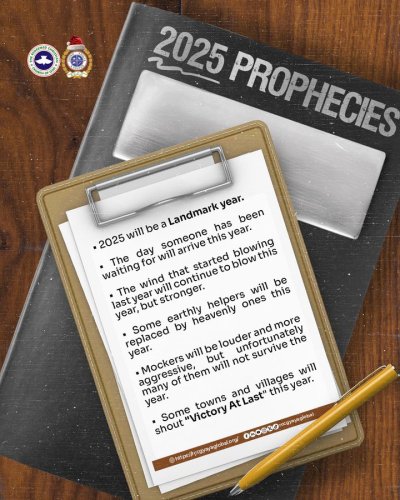 RCCG prophecies 2025