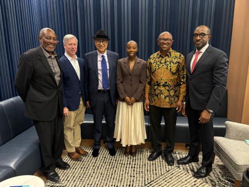 His Excellency Mr. Peter Obi at Johns Hopkins University, USA