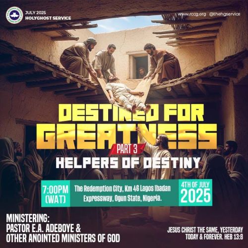 Prayer Point July 2025 RCCG Holy Ghost Service By Pastor E A Adeboye