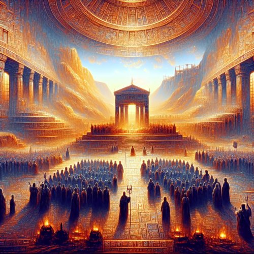 1 Kings 6. Solomon builds the Temple